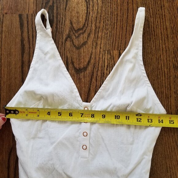 NWT Free People Intimately White Larissa Bodysuit Size Large - Picture 3 of 8